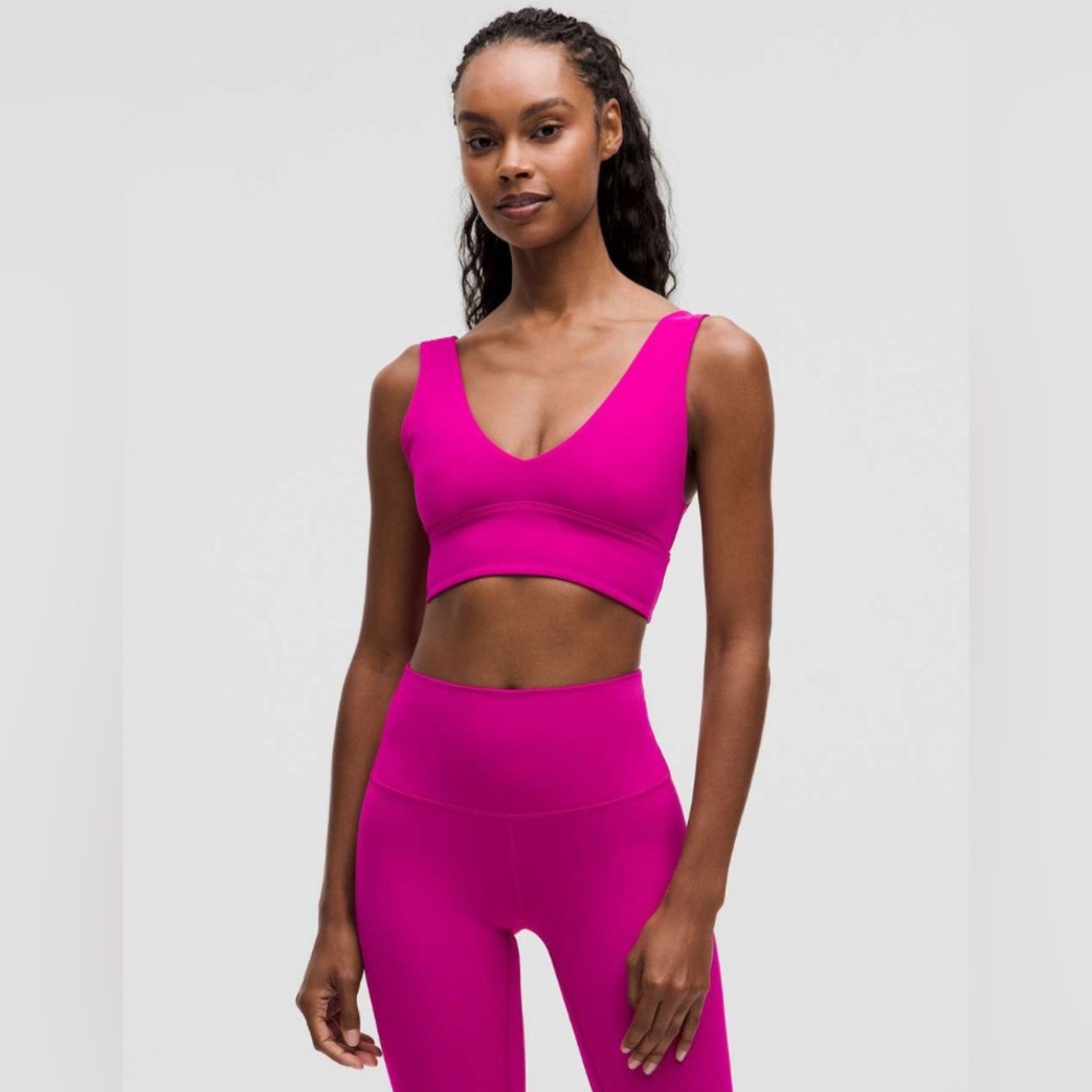 Lululemon Align V-Neck Bra *Light Support, A/B Cup/Size 8, Ripened Raspberry